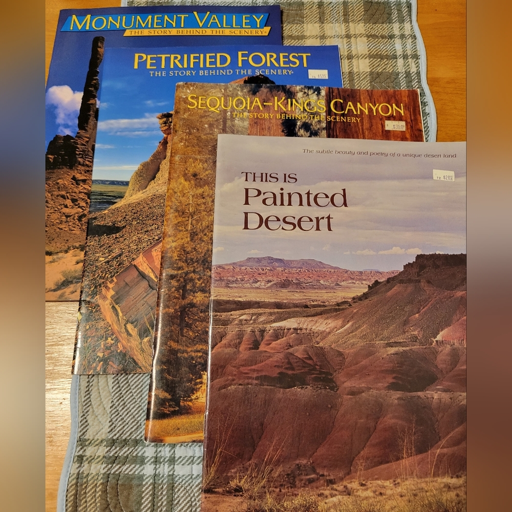 4 Vintage 80's Southwest U.S. Guide Books